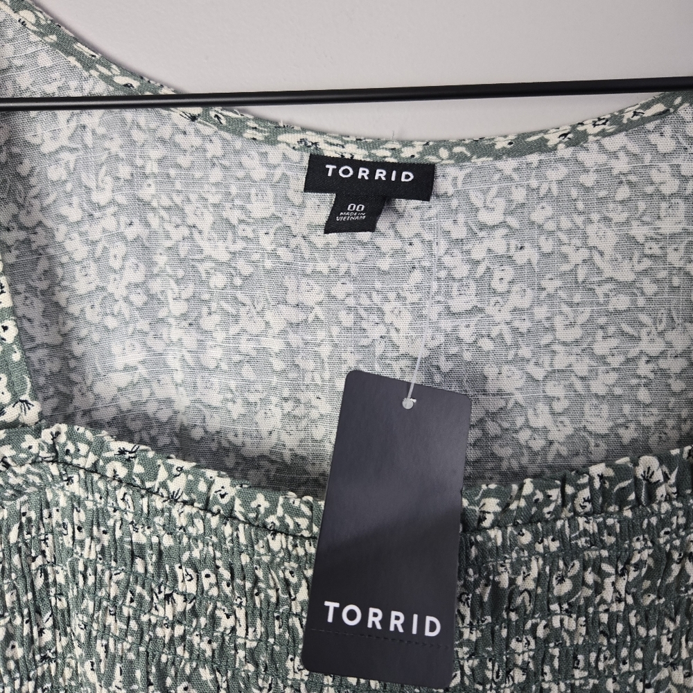 Torrid A-line Midi Dress 00 BNWT - Picture 7 of 10